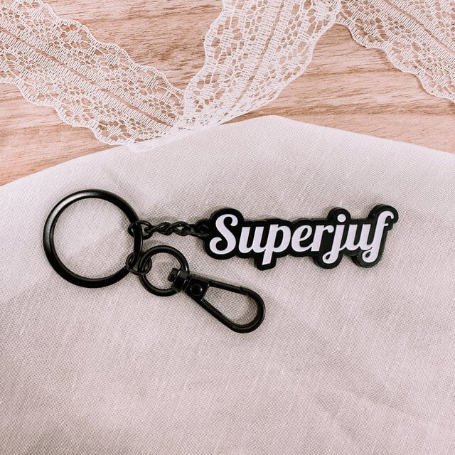sleutelhanger-superjuf Sleutelhanger | super juf - Afbeelding 1