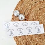 Kerststicker met naam  | Sneeuwpop