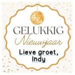 Kerststicker met naam  | Gelukkig nieuwjaar - Afbeelding 2
