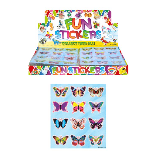 stickers-vlinder-1 Stickers | Vlinders | 10 zakjes - Afbeelding 1