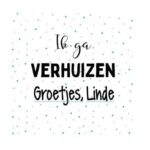 Verjaardagsticker met naam | Ik ga verhuizen - Afbeelding 2