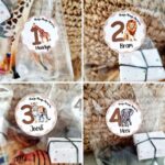 Verjaardagsticker met naam | Jungle dieren