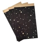 Cadeauzakjes kerst | Sterren goud | 5 stuks