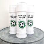 Bellenblaaslabel | voetbal | 8 stuks