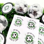 Verjaardagsticker met naam | voetbal