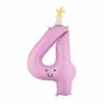 Cijferballon | Smiley | vier