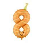 Cijferballon | Smiley | acht