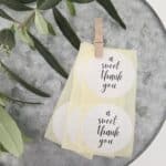 Sticker | A sweet thank you | 10 stuks
