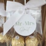 Bruilofts sticker met naam | Mr & Mrs - Afbeelding 5