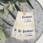 Sticker | Bedankt We hebben (ge)noten! | 10 stuks