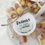 Bruilofts sticker met naam | Bedankt We hebben (ge)noten! - Afbeelding 3