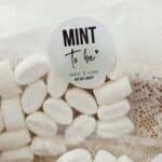 Bruilofts sticker met naam | Mint to be - Afbeelding 2