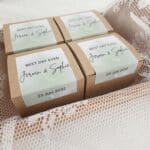 Bruiloftsbedankje | Craft doosjes - lange sticker | 10 stuks - Afbeelding 2
