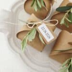Bruiloftsbedankje | Craft doosjes met label - sticker | 30 stuks - Afbeelding 3