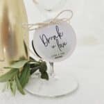 Bruilofts sticker met naam | Drunk in love - Afbeelding 2