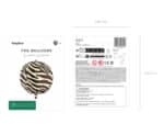 Folieballon | Zebra bal - Afbeelding 4