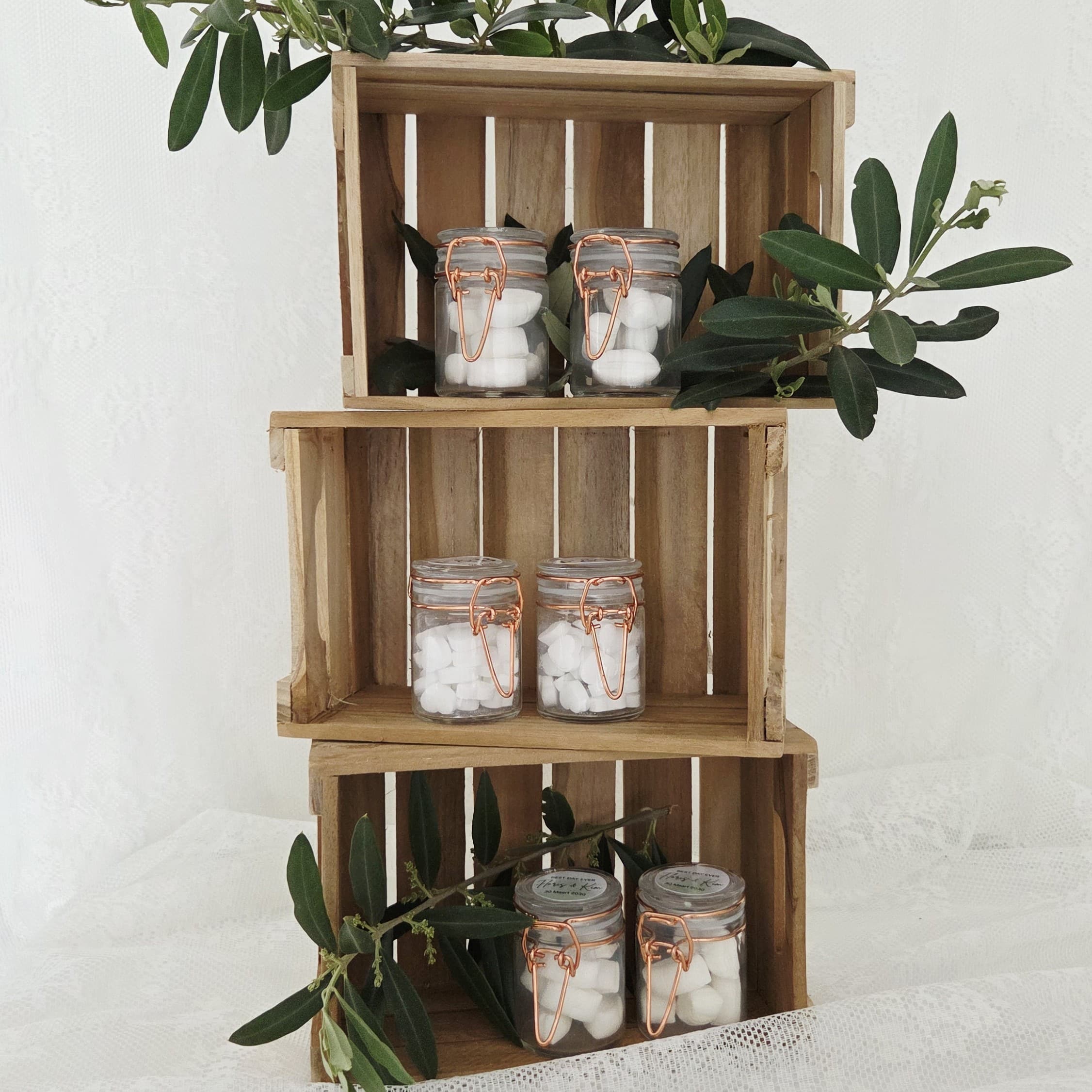 weckpotje + sticker (17) Bruiloftsbedankje | Weckpot | 20 stuks - Afbeelding 1