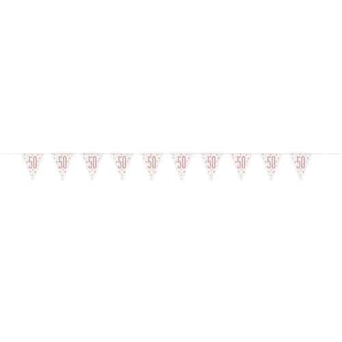 U84842_1 Vlaggenlijn | 50 jaar | Rose-goud - Afbeelding 1