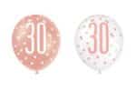 Ballonnen met cijfer |  30 jaar | Rose-goud - Afbeelding 2