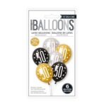 Ballonnen met cijfer |  50 jaar | Zilver-goud - Afbeelding 2