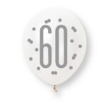 Ballonnen met cijfer |  60 jaar | Rose-goud - Afbeelding 2