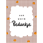 Cadeaukaart | Een warm bedankje - herfst