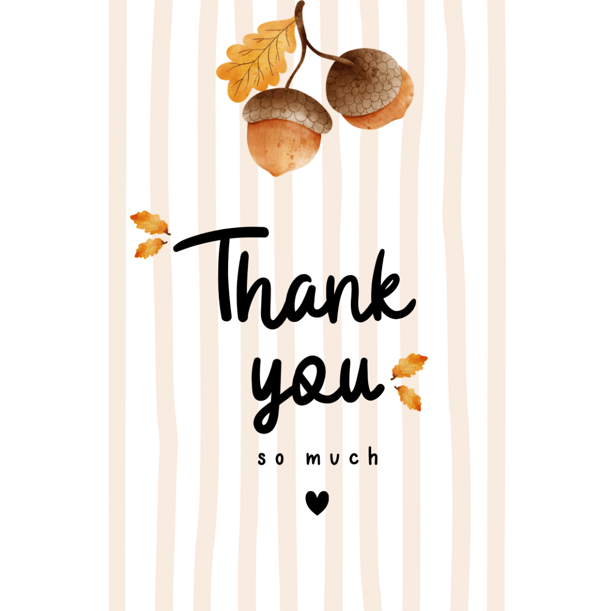 Ontwerp zonder titel (3) Cadeaukaart | Thank you so much - herfst - Afbeelding 1