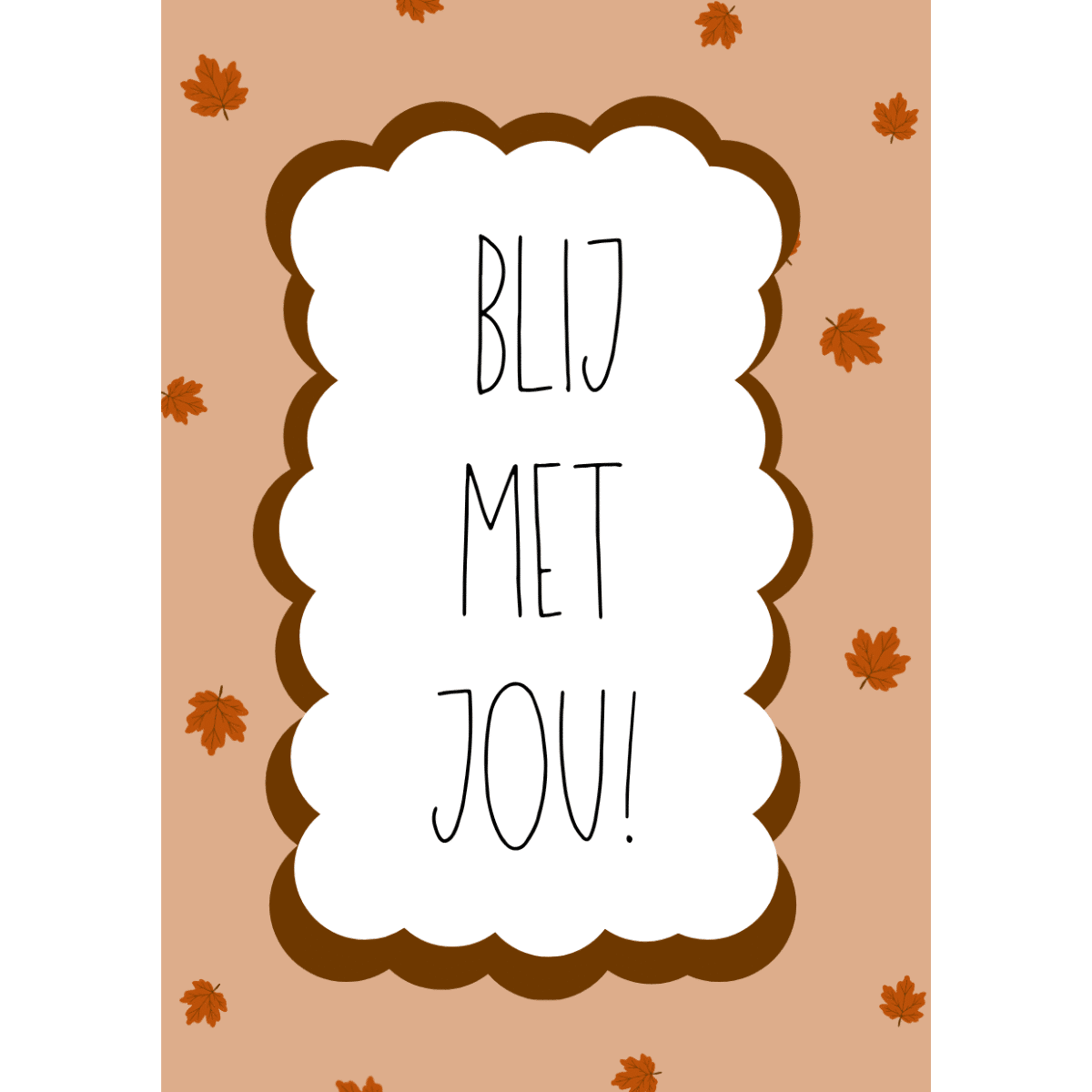 Ontwerp zonder titel (4) Cadeaukaart | Blij met jou - herfst - Afbeelding 1