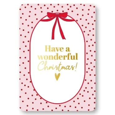 0039249_kp-wenskaarten-a6-have-a-wonderful-christmas-10-stuks_450 Wenskaarten kerst | Have a wonderful christmas - Afbeelding 1