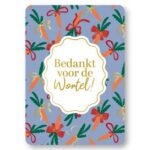 Sinterklaas wenskaart | Bedankt voor de wortel