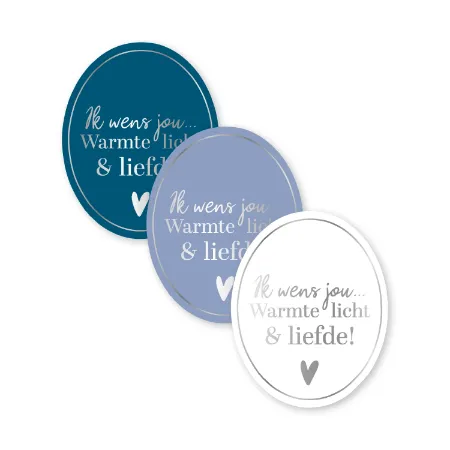 0039655_kp-stickers-40x50mm-ik-wens-jou-zilver-3-varianten-250pr_450 Kerststicker | Ik wens jou | 12 stuks - Afbeelding 1