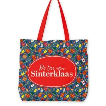 0039773_kp-canvas-tas-de-tas-van-sinterklaas-48x15x38cm_450 Canvas tas | De tas van sinterklaas - Afbeelding 1