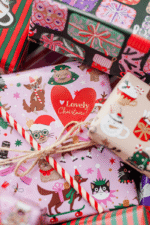 Kerst cadeaupapier | Christmas party | 5 rollen - Afbeelding 2