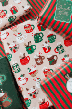 Kerst cadeaupapier | Christmas party | 5 rollen - Afbeelding 4