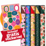 Kerst cadeaupapier | Christmas party | 5 rollen