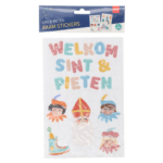 Raamstickers Sinterklaas | Welkom sint & pieten