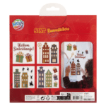 Raamstickers Sinterklaas | Cadeautjes & huisjes - Afbeelding 2