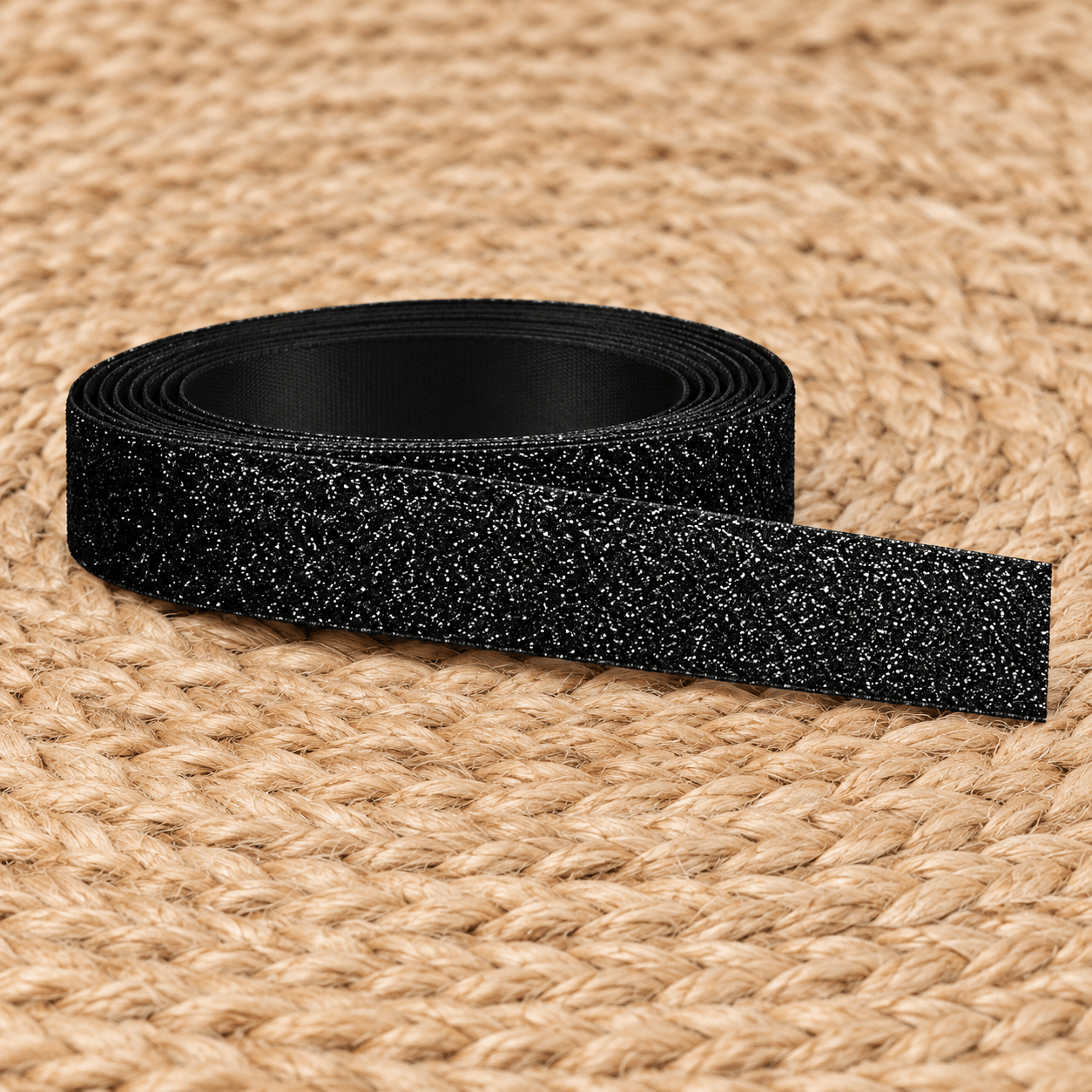 zwart velvet 15 mm Kerst | Glitterlint | zwart 15 mm - Afbeelding 1