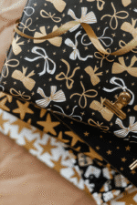 Kerst cadeaupapier | Black & Gold | 5 rollen - Afbeelding 2