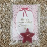 Wenskaart met sterrenkaarsje | Have a wonderfull christmas