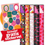 Kerst cadeaupapier | Colorful Christmas  | 5 rollen