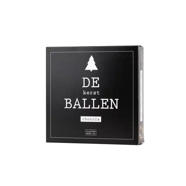de-kerstballen-chocola-in-cadeau-doosje-per-6 De (kerst)ballen | Chocolade - Afbeelding 1